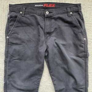 Dickies Mens Flex Cargo Work Pants Size 32 Regular Fit Charcoal Gray Streetwear